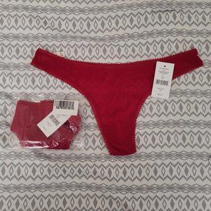 On Gossamer lace thongs. M/L. Two pair. NWT.